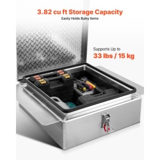 VEVOR Κουτί Εργαλείων Φορτηγού από Αλουμίνιο, Βαρέως Τύπου με Αντιο... VEVOR Κουτί Εργαλείων Φορτηγού από Αλουμίνιο, Βαρέως Τύπου με Αντιο...