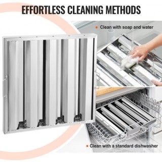 VEVOR Φίλτρο Απορροφητήρα 19.5x19.5 ιντσών Ανοξείδωτο Ατσάλι SYYYZ... VEVOR Φίλτρο Απορροφητήρα 19.5x19.5 ιντσών Ανοξείδωτο Ατσάλι SYYYZ...