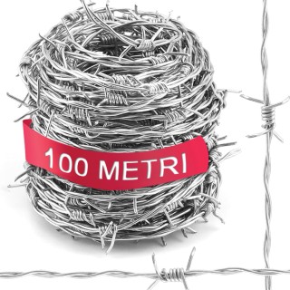 BAKAJI Σύρμα Ακανθωτό Γαλβανισμένο 100 Μέτρα Κουλούρα Μεταλλική γι... BAKAJI Σύρμα Ακανθωτό Γαλβανισμένο 100 Μέτρα Κουλούρα Μεταλλική γι...