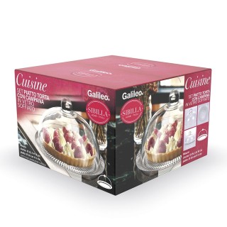 Galileo Πιατέλα τούρτας με γυάλινο κάλυμμα 30 εκ. Cuisine Sibilla 5...