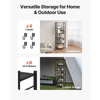 VEVOR Ραφιέρα Αποθήκευσης 6 Επιπέδων με Τροχούς και Αναδιπλούμενη Δ... VEVOR Ραφιέρα Αποθήκευσης 6 Επιπέδων με Τροχούς και Αναδιπλούμενη Δ...