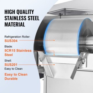 VEVOR  Εμπορική Μηχανή Πάγου Snowflake 276LBS/24H Ανοξείδωτη για Πα...