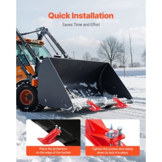 VEVOR Προστατευτικά Άκρα Κάδου Τρακτέρ, Heavy Duty Ατσάλινο Ζεύγος ...