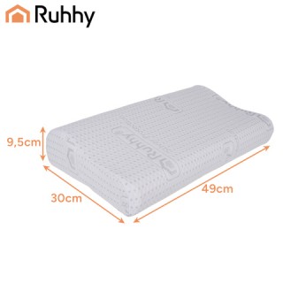 Ruhhy Ορθοπεδικό Μαξιλάρι Ύπνου Memory Foam 49 x 30 x 9.5 εκ. 26039