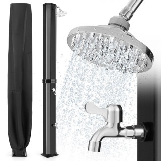 Costway  Ηλιακό ντους 60 λίτρων με προστατευτικό κάλυμμα έως 60°C μ...