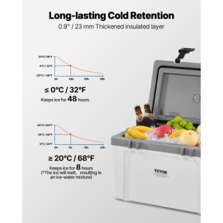 VEVOR Φορητό Ψυγείο 26 QT 38 Κουτιά με Λαβές TSLZX26QTB004CWLV001V0 VEVOR Φορητό Ψυγείο 26 QT 38 Κουτιά με Λαβές TSLZX26QTB004CWLV001V0