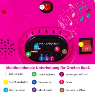 Costway  Παιδικό Αυτοκινητάκι Συγκρουόμενο 6V με LED Φώτα, Μουσική ...