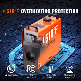 Αερόθερμο Diesel All-in-one 12V 5KW Bluetooth App LCD για Αυτοκίνητ...