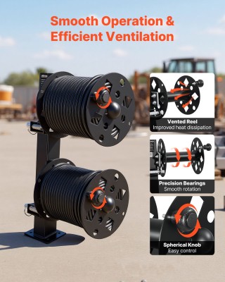 VEVOR Βαρέος Τύπου Διπλή Ανέμη Καλωδίων Συγκόλλησης για 45,7 μ. (50... VEVOR Βαρέος Τύπου Διπλή Ανέμη Καλωδίων Συγκόλλησης για 45,7 μ. (50...