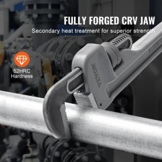 VEVOR Αλουμινένιο Γαλλικό Κλειδί 24 Ρυθμιζόμενο με Σιαγόνα CRV  GQB...