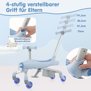 Costway Παιδικό Αυτοκινητάκι 2-σε-1 με Σχέδιο Αεροπλάνου και LED Ρό... Costway Παιδικό Αυτοκινητάκι 2-σε-1 με Σχέδιο Αεροπλάνου και LED Ρό...