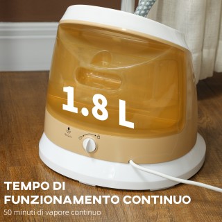 HOMCOM Κάθετο Σίδερο Ατμού 1800W με Δοχείο 1.8L, Ρυθμιζόμενο Ύψος ... HOMCOM Κάθετο Σίδερο Ατμού 1800W με Δοχείο 1.8L, Ρυθμιζόμενο Ύψος ...