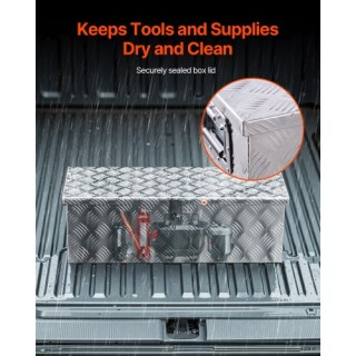 VEVOR Κουτί Εργαλείων Αλουμινίου Βαρέως Τύπου για Φορτηγάκι/RV Ασημ... VEVOR Κουτί Εργαλείων Αλουμινίου Βαρέως Τύπου για Φορτηγάκι/RV Ασημ...