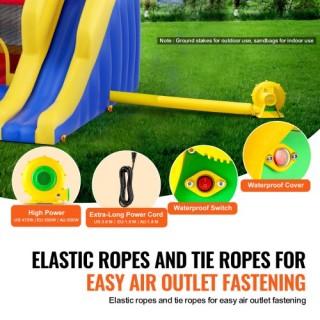 VEVOR Φουσκωτό Κάστρο Παιχνιδιού με Φυσητήρα και Τσουλήθρα για Παι... VEVOR Φουσκωτό Κάστρο Παιχνιδιού με Φυσητήρα και Τσουλήθρα για Παι...