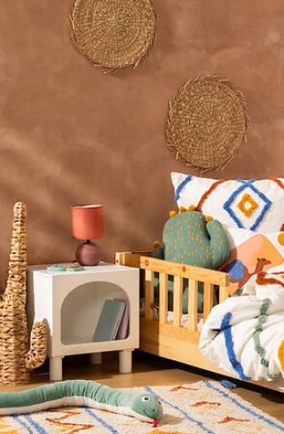 Ξύλινο Παιδικό Κομοδίνο με 1 Ράφι 40 x 32 x 42 cm Λευκό 205819 Atmo... Ξύλινο Παιδικό Κομοδίνο με 1 Ράφι 40 x 32 x 42 cm Λευκό 205819 Atmo...