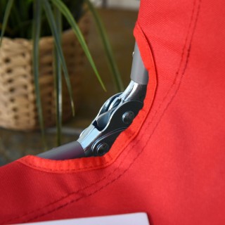 Outsunny Πτυσσόμενη Ξαπλώστρα Ήλιου με Ρυθμιζόμενη Πλάτη σε 5 Επίπε...