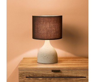 Ostaria Λάμπα Τσιμέντου Portland Γκρι και Μαύρη -36142 Ostaria Λάμπα Τσιμέντου Portland Γκρι και Μαύρη -36142