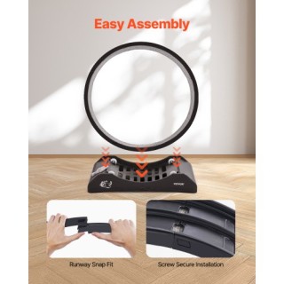 VEVOR Μεγάλος Τροχός Άσκησης Γάτας 31.5 Μαύρος SLMPBJHSPP315IBR5V0