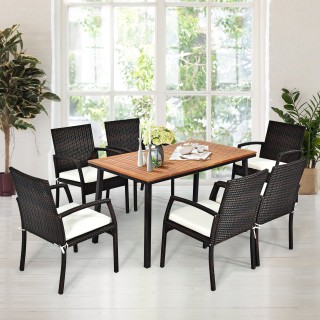 Costway Τραπέζι Εξωτερικού Χώρου από Ξύλο Ακακίας για 6-8 Άτομα με... Costway Τραπέζι Εξωτερικού Χώρου από Ξύλο Ακακίας για 6-8 Άτομα με...