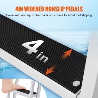 Σκάλα μπάνιου VEVOR 5 σκαλοπατιών, αφαιρούμενη, 159kg, 610x455x1825... Σκάλα μπάνιου VEVOR 5 σκαλοπατιών, αφαιρούμενη, 159kg, 610x455x1825...