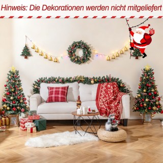 Costway Σετ 2 τεμαχίων 120εκ. Μίνι Τεχνητό Χριστουγεννιάτικο Δέντρο...