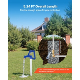 VEVOR Ανθεκτικός Υπαίθριος Κρουνός Αντοχής στον Πάγο, Βάθος Θάψιμο ...