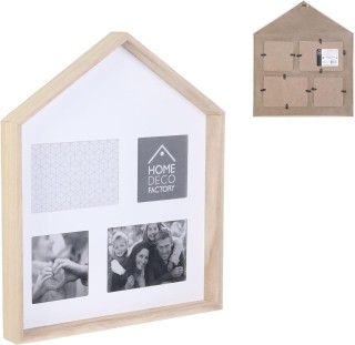 Ξύλινη Κορνίζα Κολάζ Σπιτάκι για 4 Φωτογραφίες 15 x 10 x 2,51 cm HD... Ξύλινη Κορνίζα Κολάζ Σπιτάκι για 4 Φωτογραφίες 15 x 10 x 2,51 cm HD...