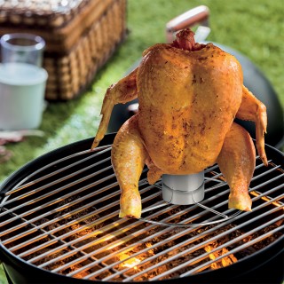 BBQ COLLECTION Στήριγμα Ψησίματος Κοτόπουλου για Μπάρμπεκιου με Ατσ...
