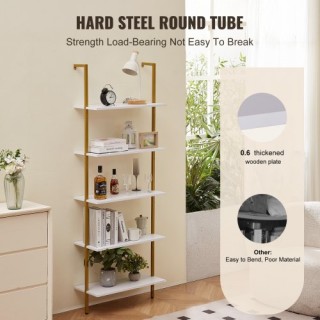 VEVOR Ράφι Τετράγωνου Σωλήνα 5 Επιπέδων 24x11.8in Τοίχου Χρυσό Λευ... VEVOR Ράφι Τετράγωνου Σωλήνα 5 Επιπέδων 24x11.8in Τοίχου Χρυσό Λευ...