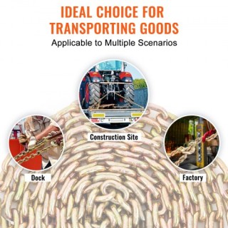 Αλυσίδα Μεταφοράς VEVOR, 5/16 x 20, 4900 lbs, G80, Γαλβανισμένη, DO...