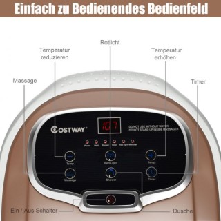 Ηλεκτρική Συσκευή Μασάζ Ποδιών Χρώματος Καφέ COSTWAY EP24368DE-CF Ηλεκτρική Συσκευή Μασάζ Ποδιών Χρώματος Καφέ COSTWAY EP24368DE-CF