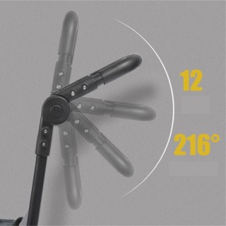 BAKAJI Καρότσι Μπλε από Ύφασμα Οξφόρδης με Ατσάλινο Σκελετό και Ρόδ...