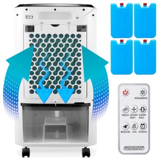 Φορητό Air Cooler 4 σε 1 με LED Οθόνη 76 x 38 x 33 cm 10L 65W Λευκ... Φορητό Air Cooler 4 σε 1 με LED Οθόνη 76 x 38 x 33 cm 10L 65W Λευκ...