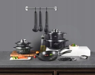 Σετ Μαγειρικά Σκεύη 17 τεμάχια Μαύρο ZL-8535 ZILNER Σετ Μαγειρικά Σκεύη 17 τεμάχια Μαύρο ZL-8535 ZILNER