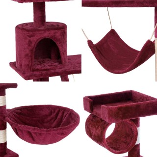 BAKAJI  Δέντρο Αναρρίχησης για Γάτες Παιδική Χαρά Κρεβάτι Ξύσιμο γά...