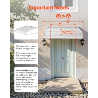 VEVOR Στέγαστρο Πόρτας Αλουμινίου 40x42 ιντσών JSGDSZYP40INDEV15V0 VEVOR Στέγαστρο Πόρτας Αλουμινίου 40x42 ιντσών JSGDSZYP40INDEV15V0