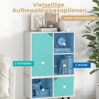 Costway Βιβλιοθήκη στοιβαζόμενη βιβλιοθήκη με 2 πόρτες & 5 ράφια 60... Costway Βιβλιοθήκη στοιβαζόμενη βιβλιοθήκη με 2 πόρτες & 5 ράφια 60...