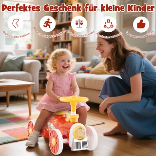 Costway  Παιδικό Όχημα σε Σχήμα Τρένου με Ρεαλιστικούς Ήχους, 50x30...