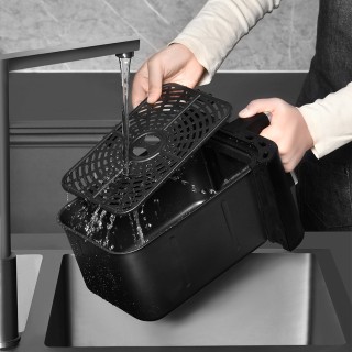 BAKAJI  Φριτέζα Αέρος με Διπλό Καλάθι XXL 12 L Airfryer Χωρίς Λάδι ...