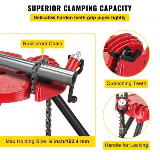 Αντιστρεπτό Τρίποδο VEVOR για Σωλήνες 1/8-6 | Φορτίο 600kg | Φορητό...