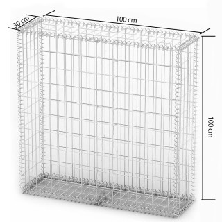 BAKAJI Συρματόπλεγμα Γαλβανισμένου Ατσαλιού 100x100x30cm για Κήπο 0...