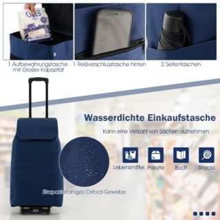 Πτυσσόμενο Καρότσι Μεταφοράς και Αποθήκευσης 38 L Χρώματος Σκούρο Μ... Πτυσσόμενο Καρότσι Μεταφοράς και Αποθήκευσης 38 L Χρώματος Σκούρο Μ...