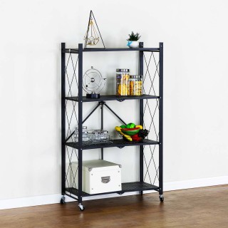 BAKAJI Πολυλειτουργικό Καρότσι Αποθήκευσης 4 Ραφιών 70 x 34 x 127 ... BAKAJI Πολυλειτουργικό Καρότσι Αποθήκευσης 4 Ραφιών 70 x 34 x 127 ...