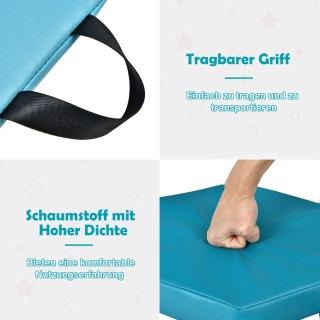 Costway Σετ 6 Μαξιλαριών Παιδικών Καρεκλών με Χερούλι & Φερμουάρ - ...