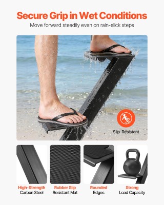 VEVOR Βαρέως Τύπου Σκαλοπάτια Τρέιλερ Σκαφών, 3 Σκαλιά με Λαβή, Αντ... VEVOR Βαρέως Τύπου Σκαλοπάτια Τρέιλερ Σκαφών, 3 Σκαλιά με Λαβή, Αντ...