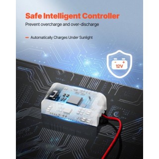VEVOR Φορτιστής Μπαταρίας Ηλιακού Πάνελ 30W 12V με Έξυπνο Ελεγκτή &...