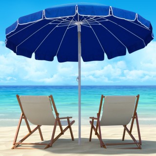 BAKAJI Ομπρέλα Θάλασσας Παραλίας Κήπου 220cm Αλουμινίου 16 Ακτίνες... BAKAJI Ομπρέλα Θάλασσας Παραλίας Κήπου 220cm Αλουμινίου 16 Ακτίνες...