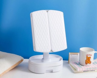 Καθρέφτης Μακιγιάζ LED με Μεγέθυνση και Αποθηκευτικό Χώρο 38 x 35 c...