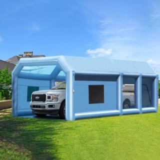 Φουσκωτός Θάλαμος Βαφής VEVOR, 9x4.8x3.6μ, με Ισχυρούς Φυσητήρες & ... Φουσκωτός Θάλαμος Βαφής VEVOR, 9x4.8x3.6μ, με Ισχυρούς Φυσητήρες & ...