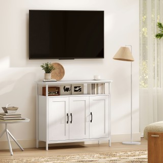 HOMCOM Λευκός Μπουφές Κουζίνας με Ανοιχτό Ράφι και 2 Ντουλάπια, από... HOMCOM Λευκός Μπουφές Κουζίνας με Ανοιχτό Ράφι και 2 Ντουλάπια, από...